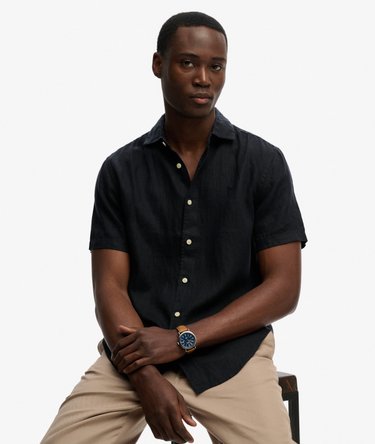 Riviera Short Sleeve Linen Shirt Image 2