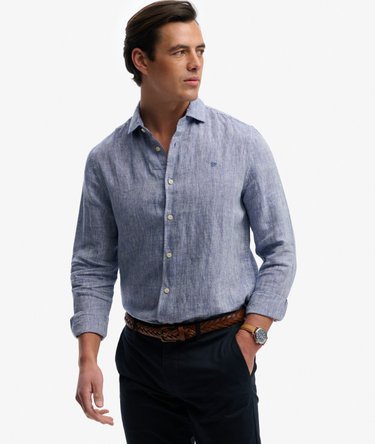 Riviera Long Sleeve Linen Shirt Image 2