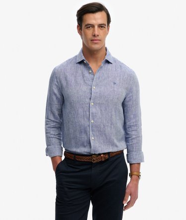 Riviera Long Sleeve Linen Shirt Image 1