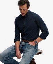 Chemise &agrave; manches longues Vintage Destroy Piqu&eacute;