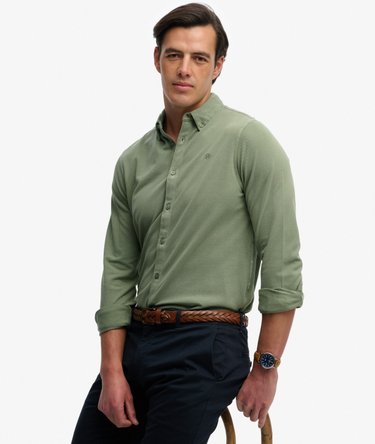 Chemise &agrave; manches longues Vintage Destroy Piqu&eacute; Image 2