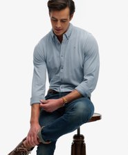 Camicia a Maniche Lunghe Piqu&eacute; Vintage Destroy