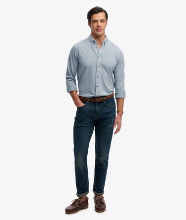 Chemise &agrave; manches longues Vintage Destroy Piqu&eacute; Image 3