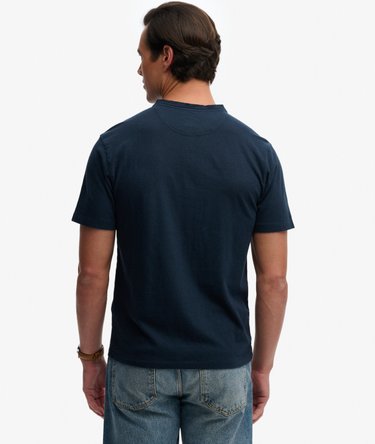 T-shirt Grandad Manches Courtes en Coton et Lin Image 5