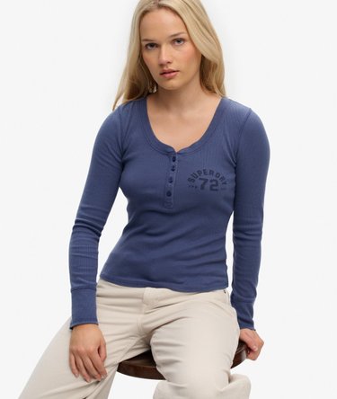 Athletic Langarmshirt mit Knopfleiste Image 1