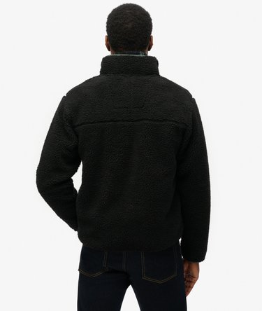 Vintage Retro Borg Fleece Jas Image 4