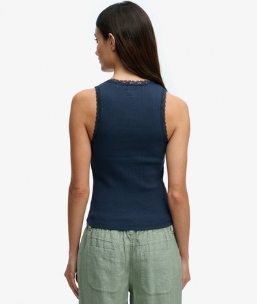 Vintage Lace Trim Vest Image 5