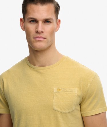 Classic Cotton Linen Pocket T-Shirt Image 4