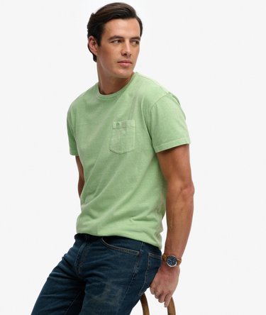 Classic Cotton Linen Pocket T-Shirt Image 2
