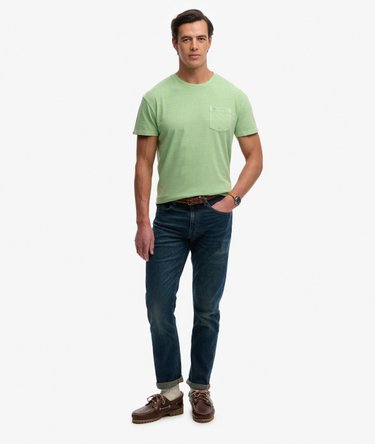 Classic Cotton Linen Pocket T-Shirt Image 3