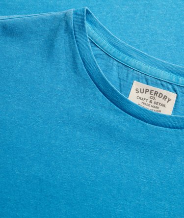 Klassisches Baumwoll-Leinen T-Shirt mit Tasche Image 6