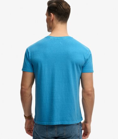 Klassisches Baumwoll-Leinen T-Shirt mit Tasche Image 5