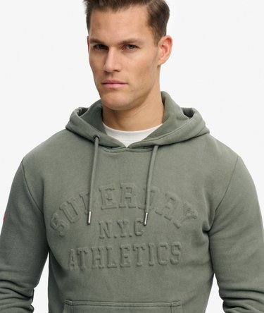 Athletic Embossed Relaxed Hoodie Image 4