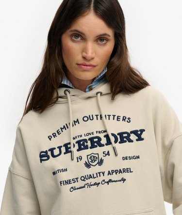 Hoodie Luxe Casual Brod&eacute; Coupe D&eacute;contract&eacute;e Image 4