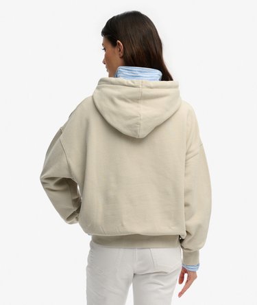 Hoodie Luxe Casual Brod&eacute; Coupe D&eacute;contract&eacute;e Image 5