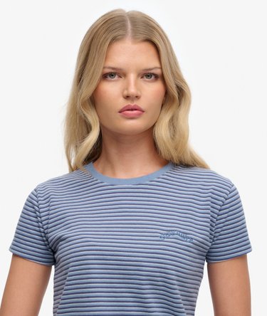 Essential Logo Striped Fitted T-Shirt Image 4