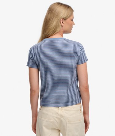 Essential Logo Striped Fitted T-Shirt Image 5