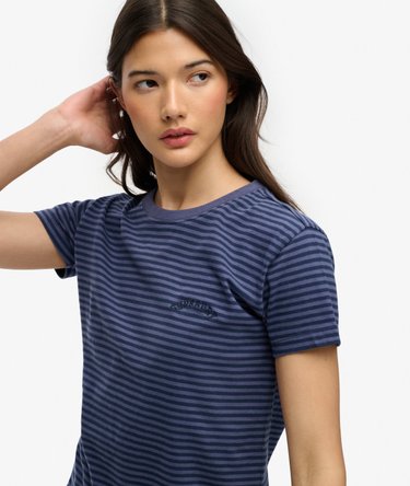 Essential Logo Striped Fitted T-Shirt Image 2