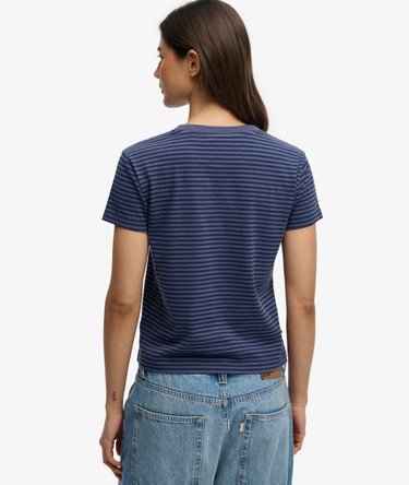 Essential Logo Striped Fitted T-Shirt Image 5