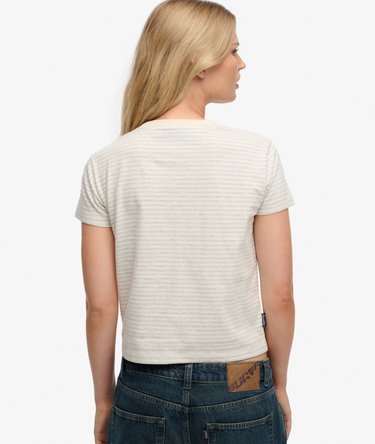 Essential Logo Striped Fitted T-Shirt Image 5