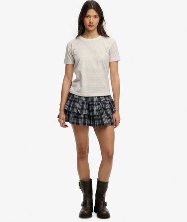 Essential Logo Striped Fitted T-Shirt Image 3