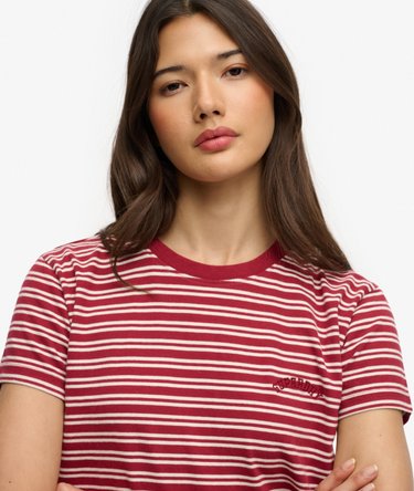 Essential Logo Striped Fitted T-Shirt Image 4