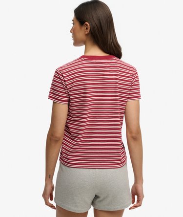 Essential Logo Striped Fitted T-Shirt Image 5