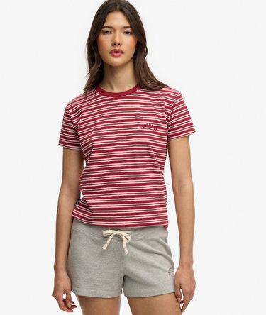 Essential Logo Striped Fitted T-Shirt Image 1