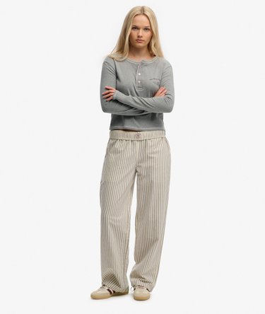 Athletic Essentials Button Down Long Sleeve Top Image 3