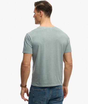 Katoenen Linnen V-hals T-shirt Relaxed Pasvorm Image 5