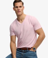 T-shirt Col V en Coton et Lin