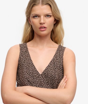 Printed Sweetheart Mini Dress Image 4