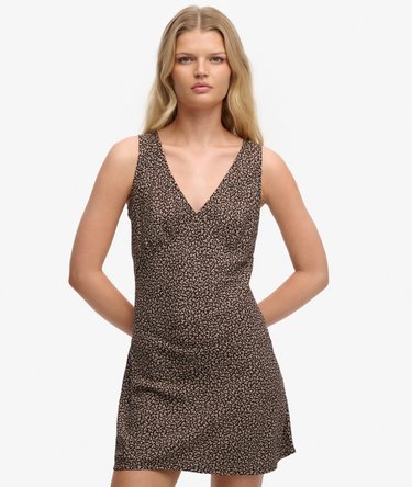 Printed Sweetheart Mini Dress Image 1