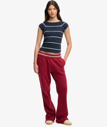 Athletic Off Shoulder Pattern Top Image 3