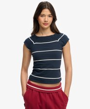 Athletic Off Shoulder Pattern Top