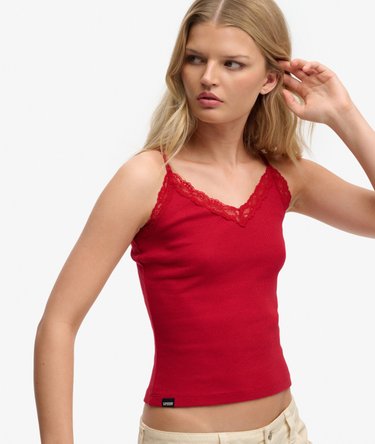 Essential Lace Trim Cami Top Image 2