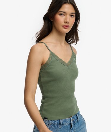 Essential Lace Trim Cami Top Image 2