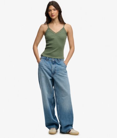 Essential Lace Trim Cami Top Image 3