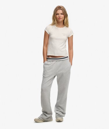 Athletic Essentials Logo Low Rise Flare Jogger Image 1