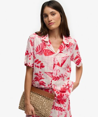 Beach Printed Overhemd met Korte Mouwen Image 2