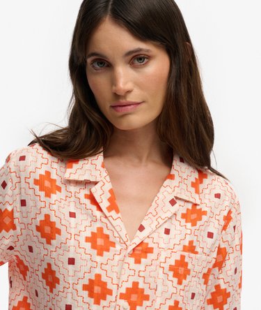 Beach Printed Overhemd met Korte Mouwen Image 4