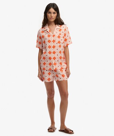 Beach Printed Overhemd met Korte Mouwen Image 3