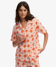 Beach Printed Overhemd met Korte Mouwen