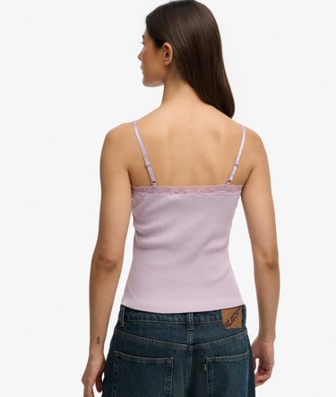 Essential Lace Trim Cami Top Image 5
