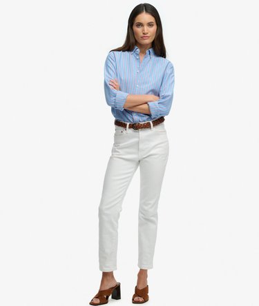 Slim Oxford Long Sleeve Shirt Image 3