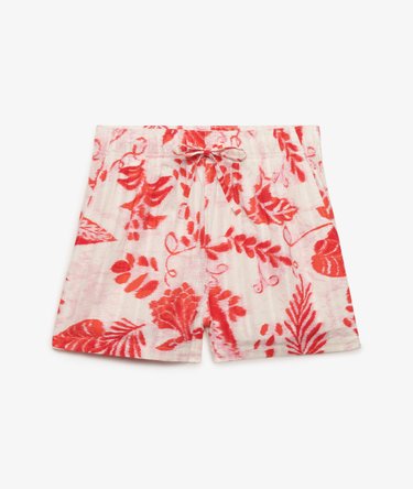 Short de plage imprim&eacute; en coton Image 8