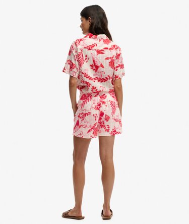 Short de plage imprim&eacute; en coton Image 6