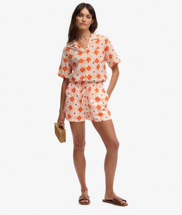 Short de plage imprim&eacute; en coton Image 5