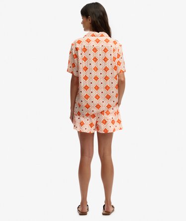 Short de plage imprim&eacute; en coton Image 6