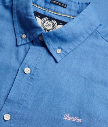 Chemise &agrave; manches courtes en coton et lin Image 6